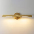 LED Damp Rated And Hardwired Brass Wall Light