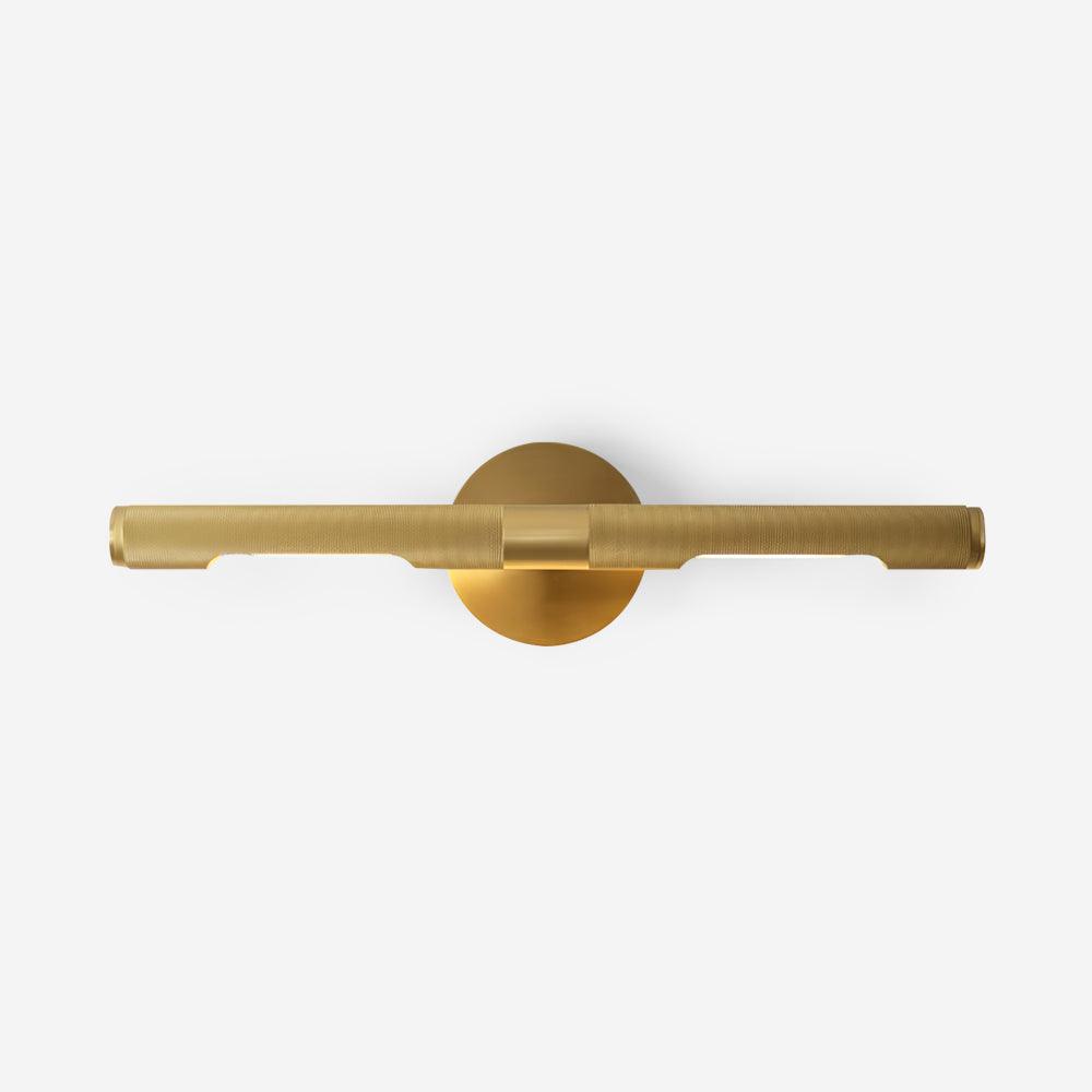 LED Damp Rated And Hardwired Brass Wall Light