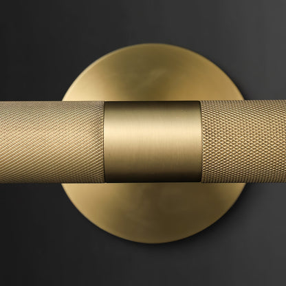 LED Damp Rated And Hardwired Brass Wall Light