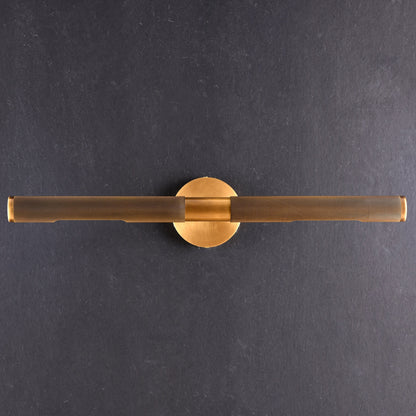 LED Damp Rated And Hardwired Brass Wall Light