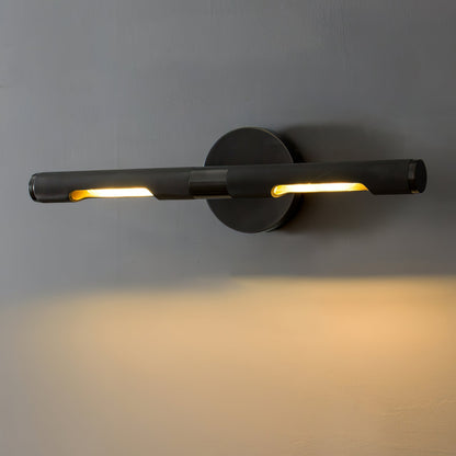 LED Damp Rated And Hardwired Brass Wall Light