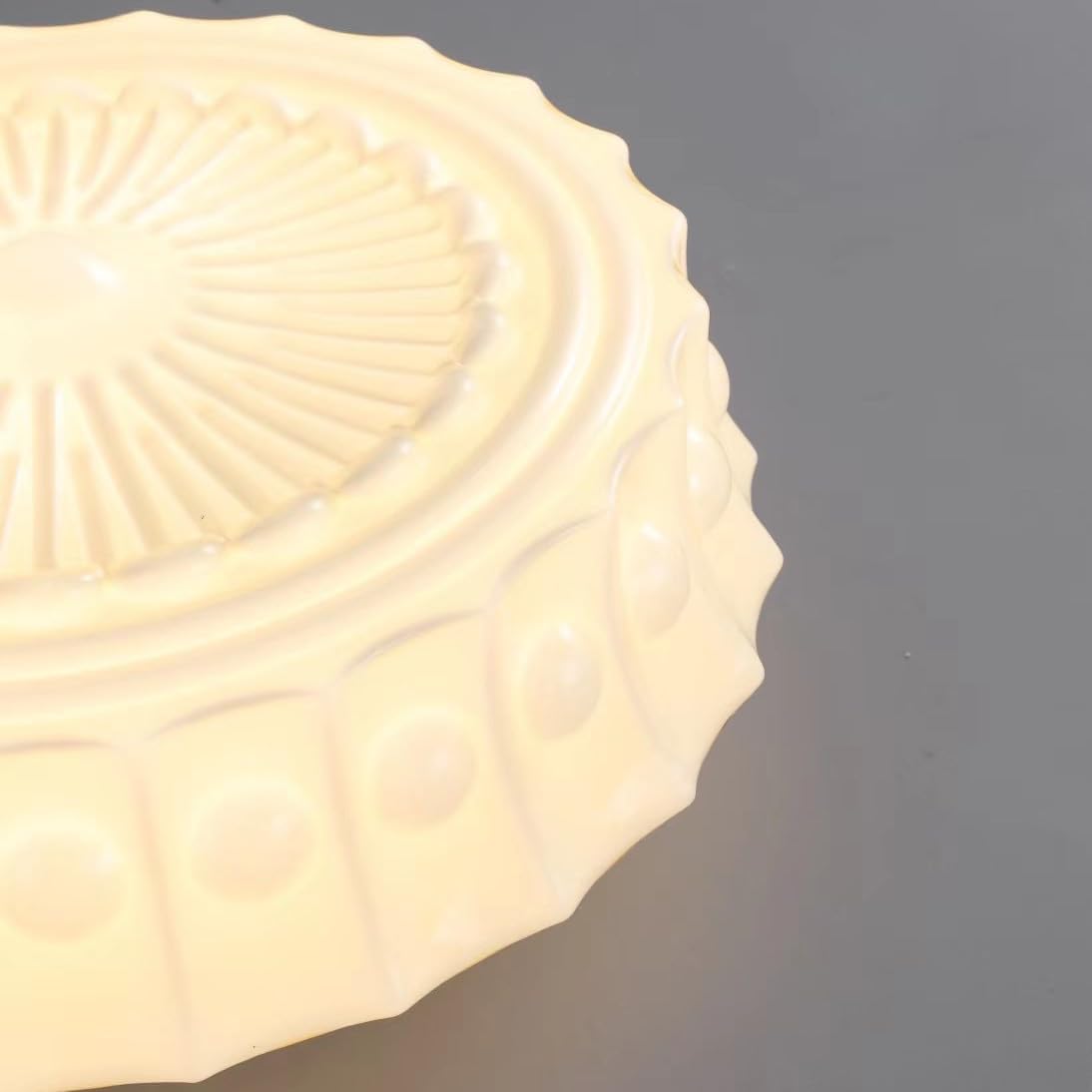 Warm Glow Vintage French Country Dome Pendant Light