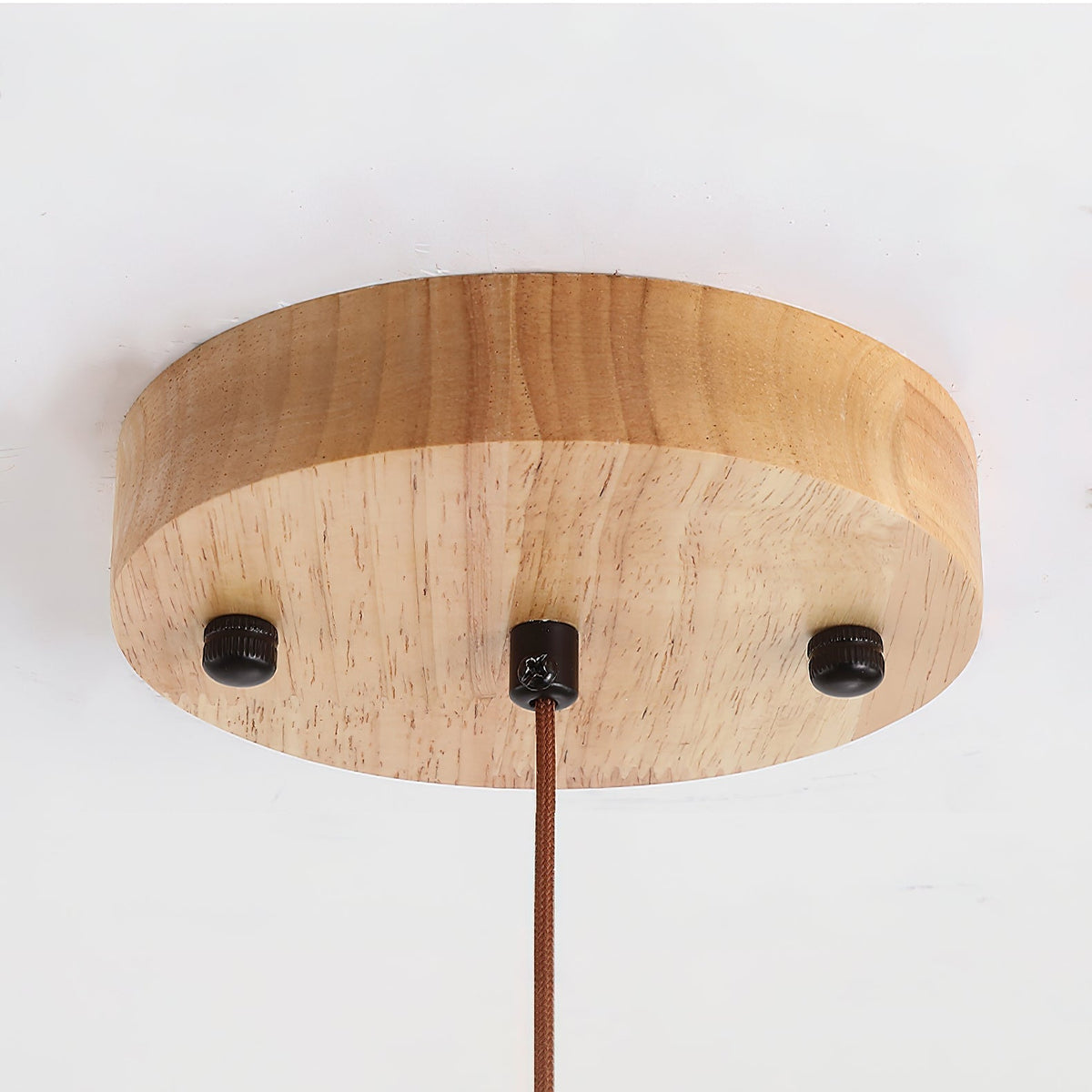 Pendant Lamp With Warm Glow In Yellow Travertine Marble
