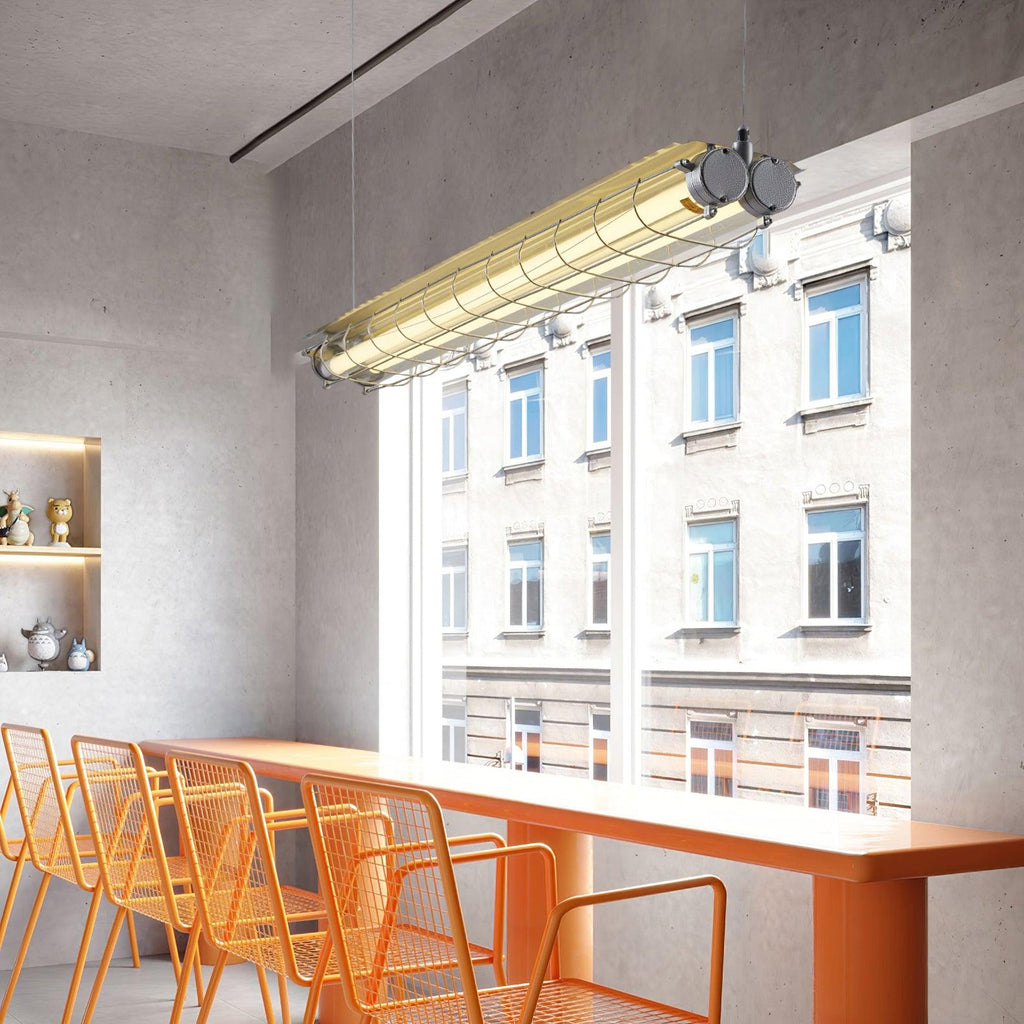 Integrated LED Industrial Linear Pendant Light