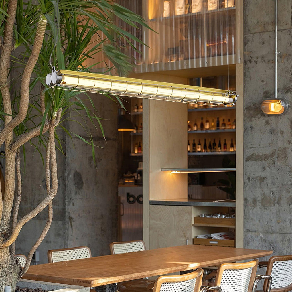 Integrated LED Industrial Linear Pendant Light