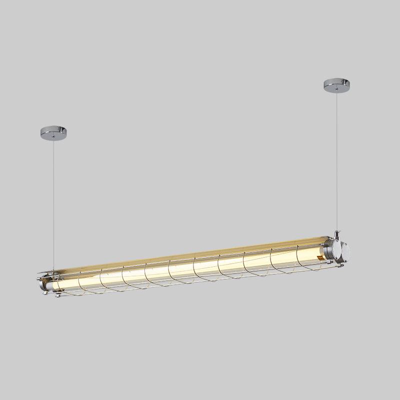 Integrated LED Industrial Linear Pendant Light