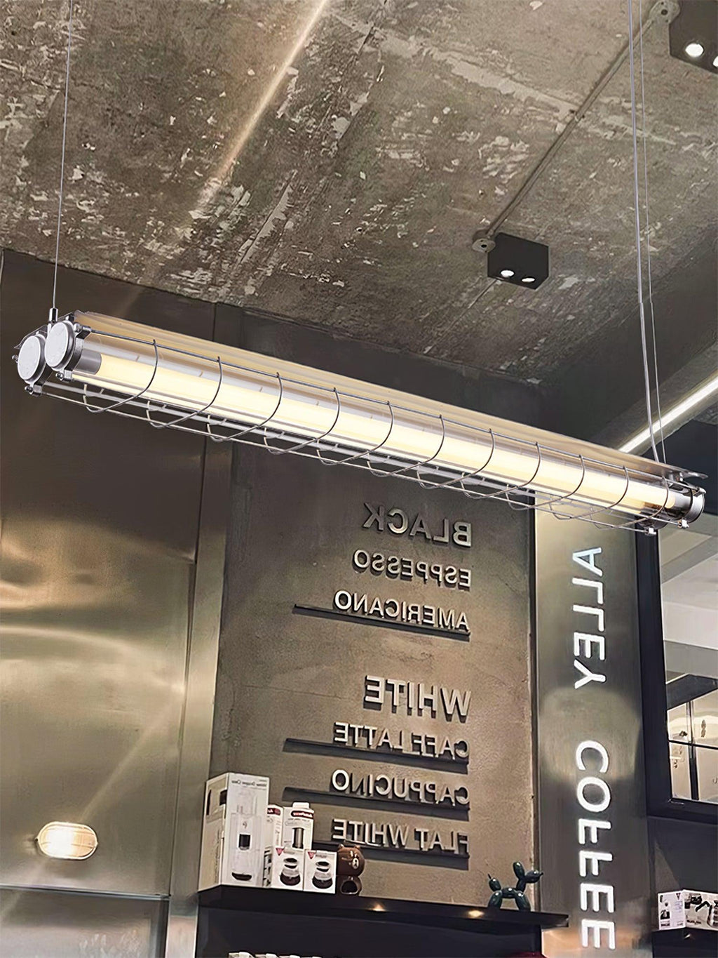 Integrated LED Industrial Linear Pendant Light