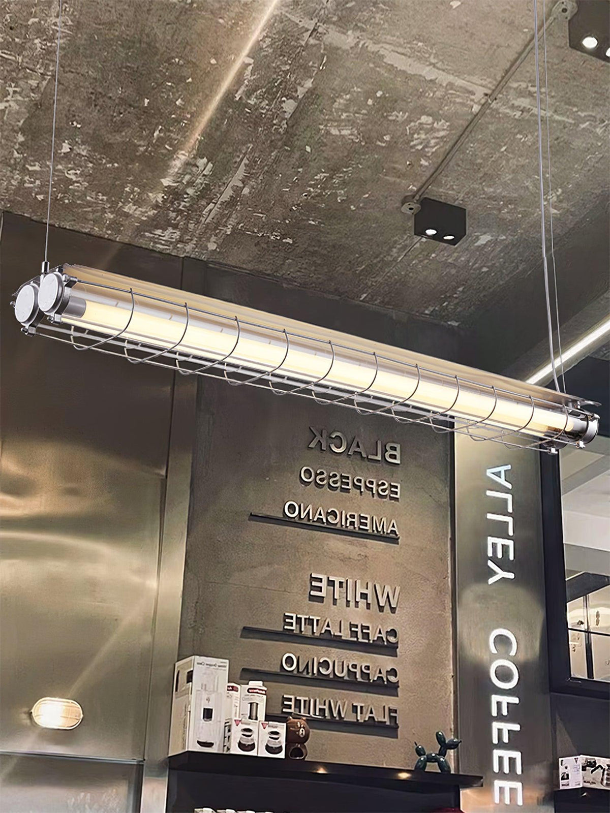 Integrated LED Industrial Linear Pendant Light