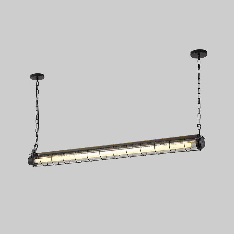 Integrated LED Industrial Linear Pendant Light
