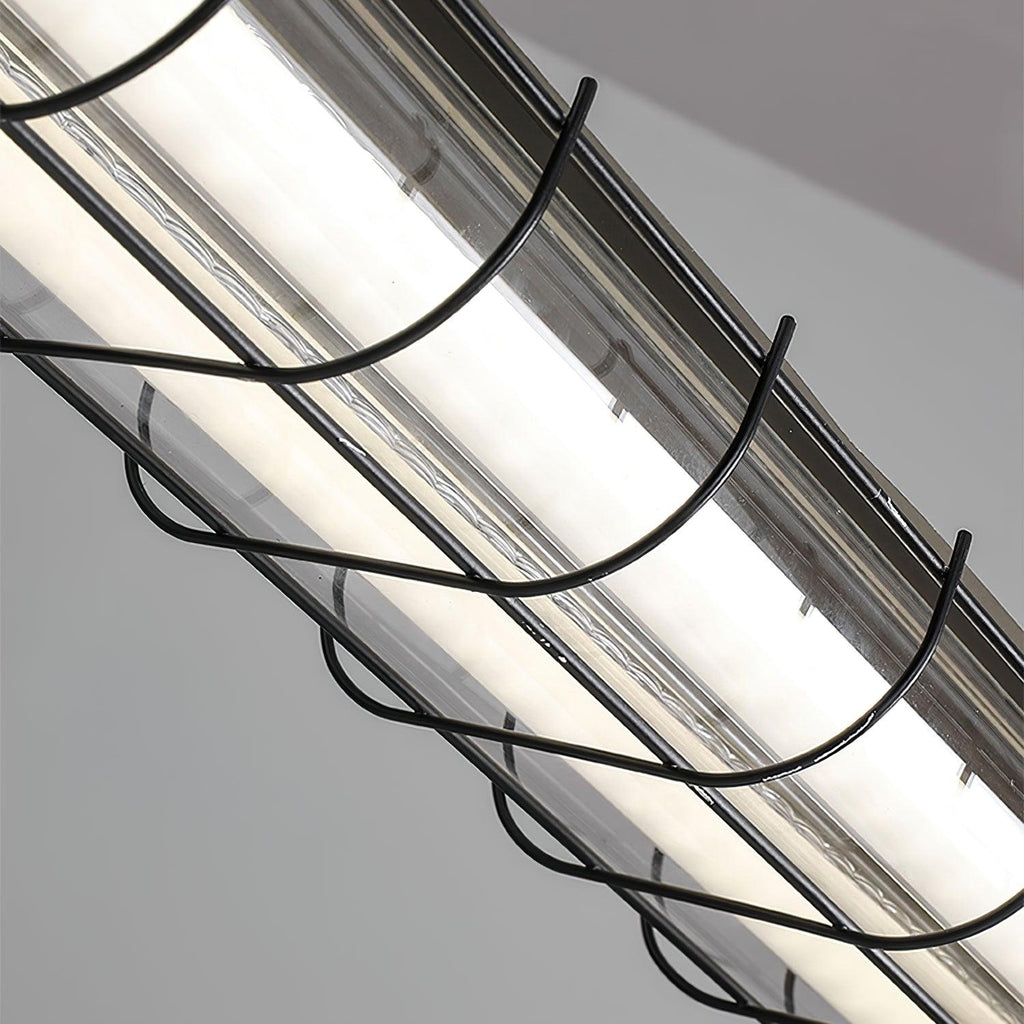 Integrated LED Industrial Linear Pendant Light