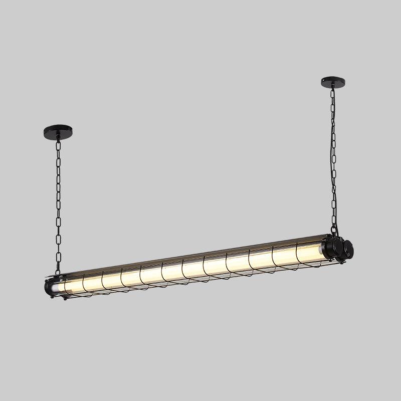 Integrated LED Industrial Linear Pendant Light
