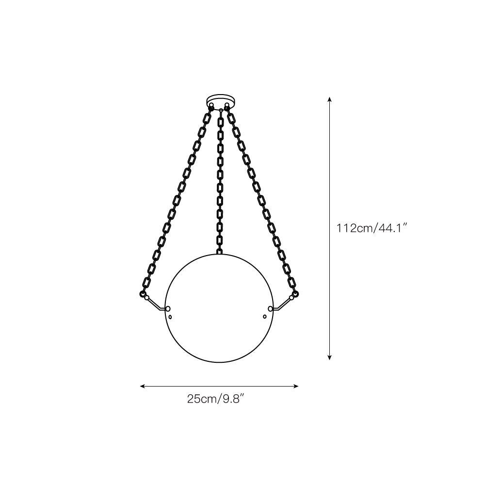 Copper Finish Alabaster Minimalist Pendant Light