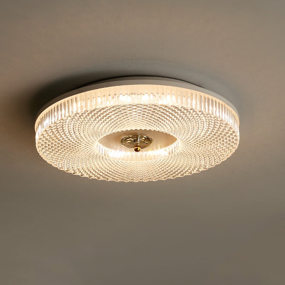 Ceiling Light Sphere Halo With Warm Ambient Glow