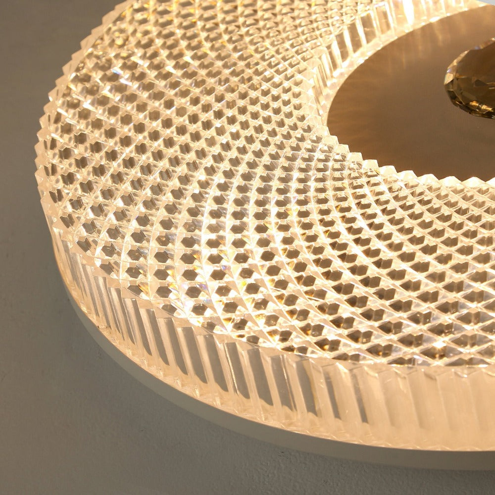 Ceiling Light Sphere Halo With Warm Ambient Glow
