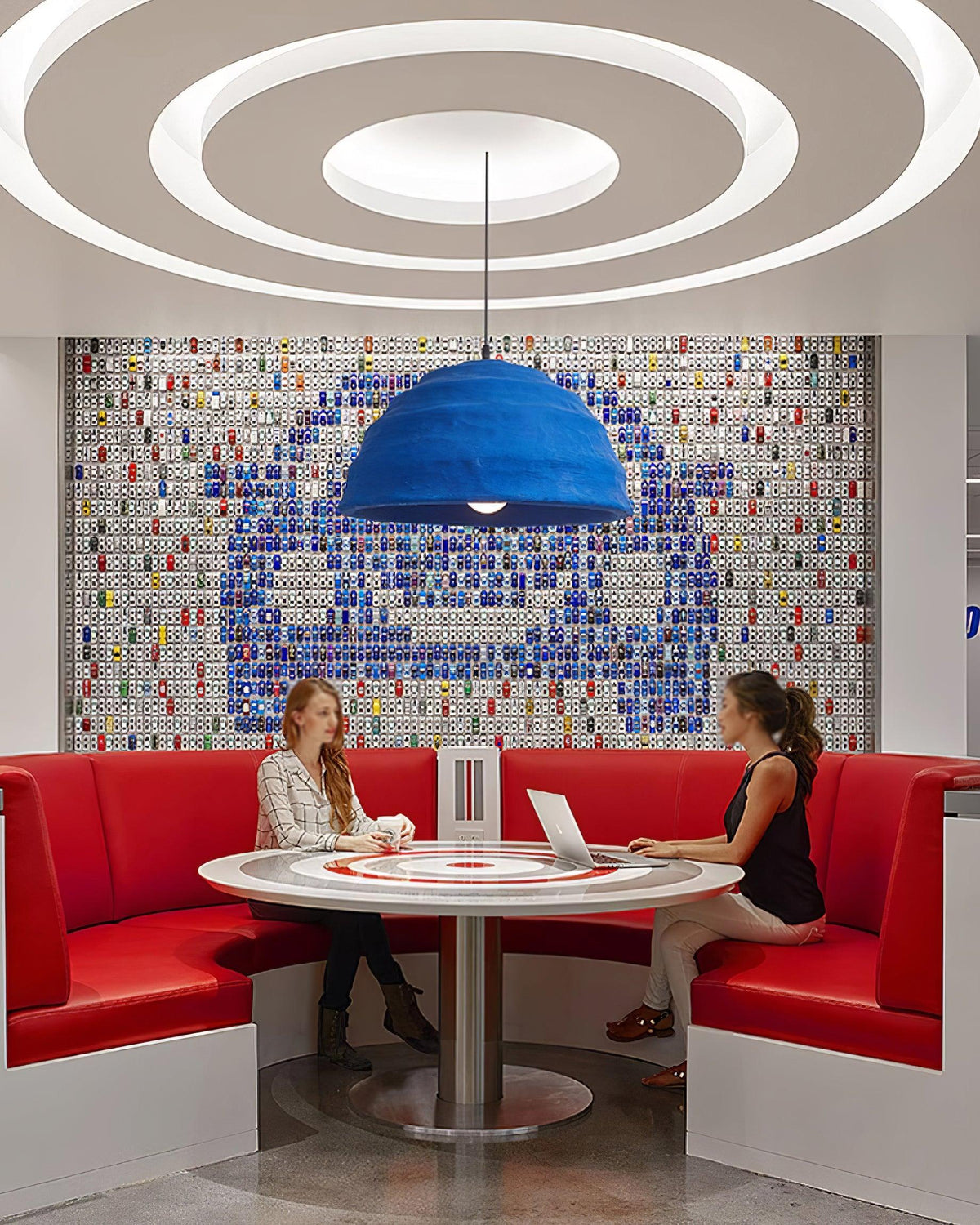 Modern Interiors Blue Dome Pendant Lamp