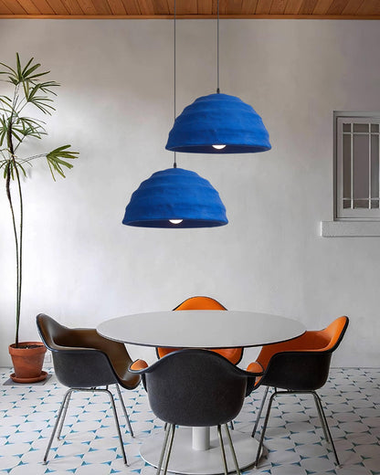 Modern Interiors Blue Dome Pendant Lamp