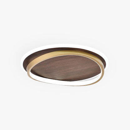 Gold Metal Finish Aurora Dimmable Round Ceiling Light For Bedroom