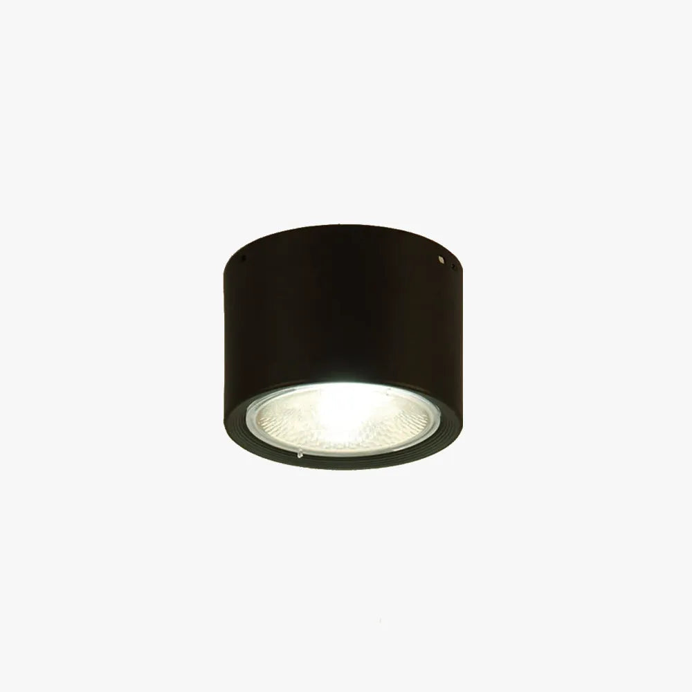 White Wood Or Black Finish Modern Round Flush Mount Ceiling Light
