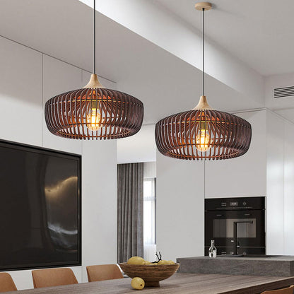 Pendant Light Nordic Japanese Wood For Warm Ambience