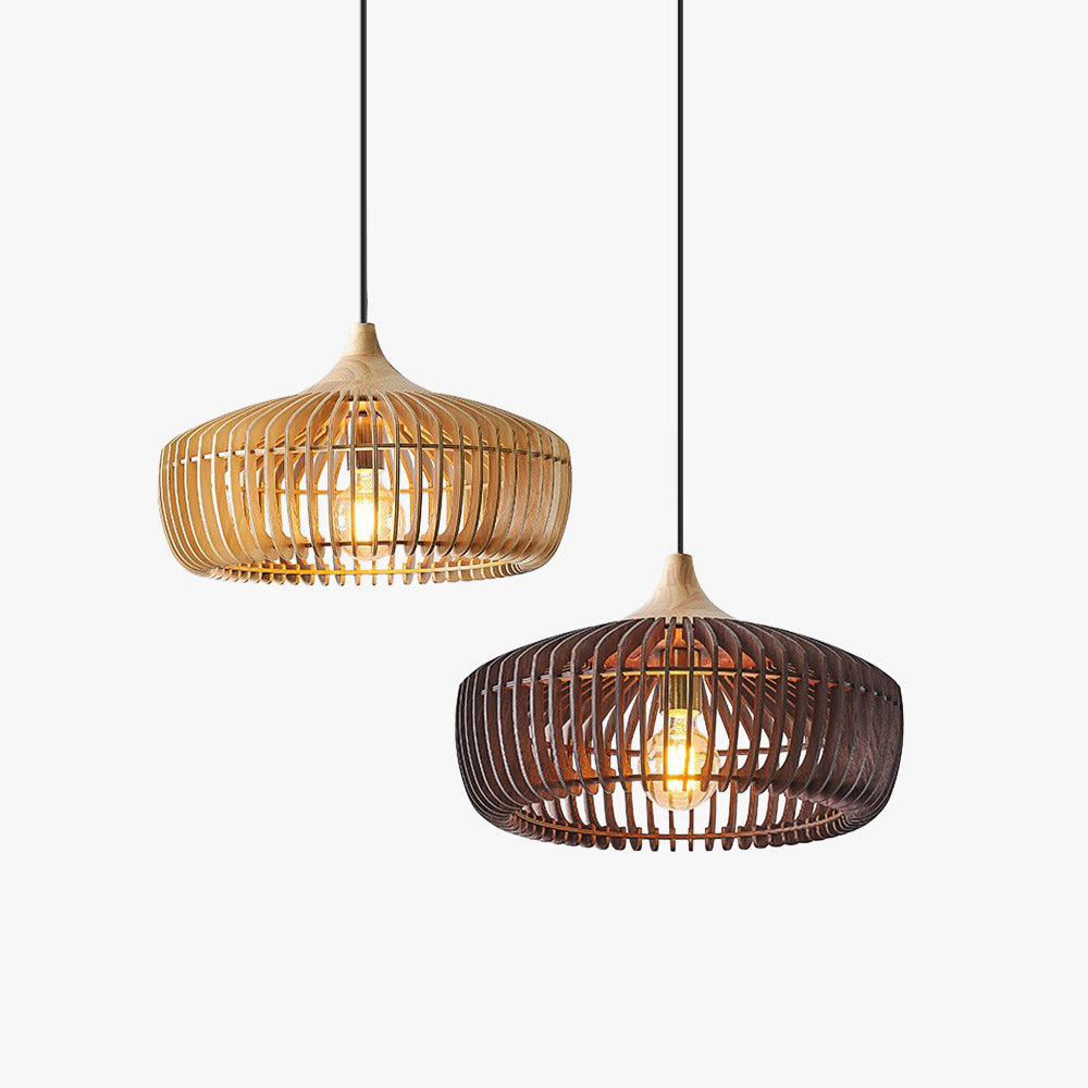 Pendant Light Nordic Japanese Wood For Warm Ambience