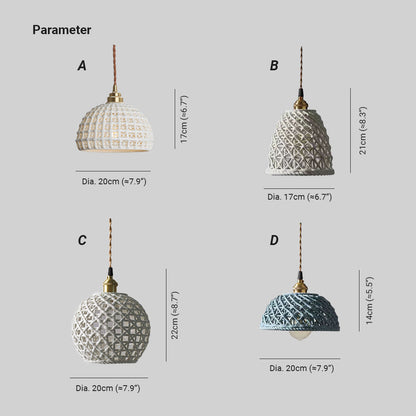 Modern LED Blue White Pendant Light For Ambient Glow