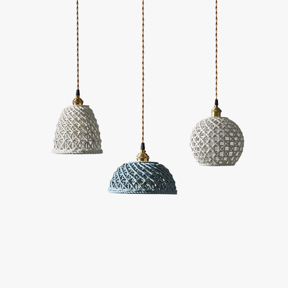 Modern LED Blue White Pendant Light For Ambient Glow