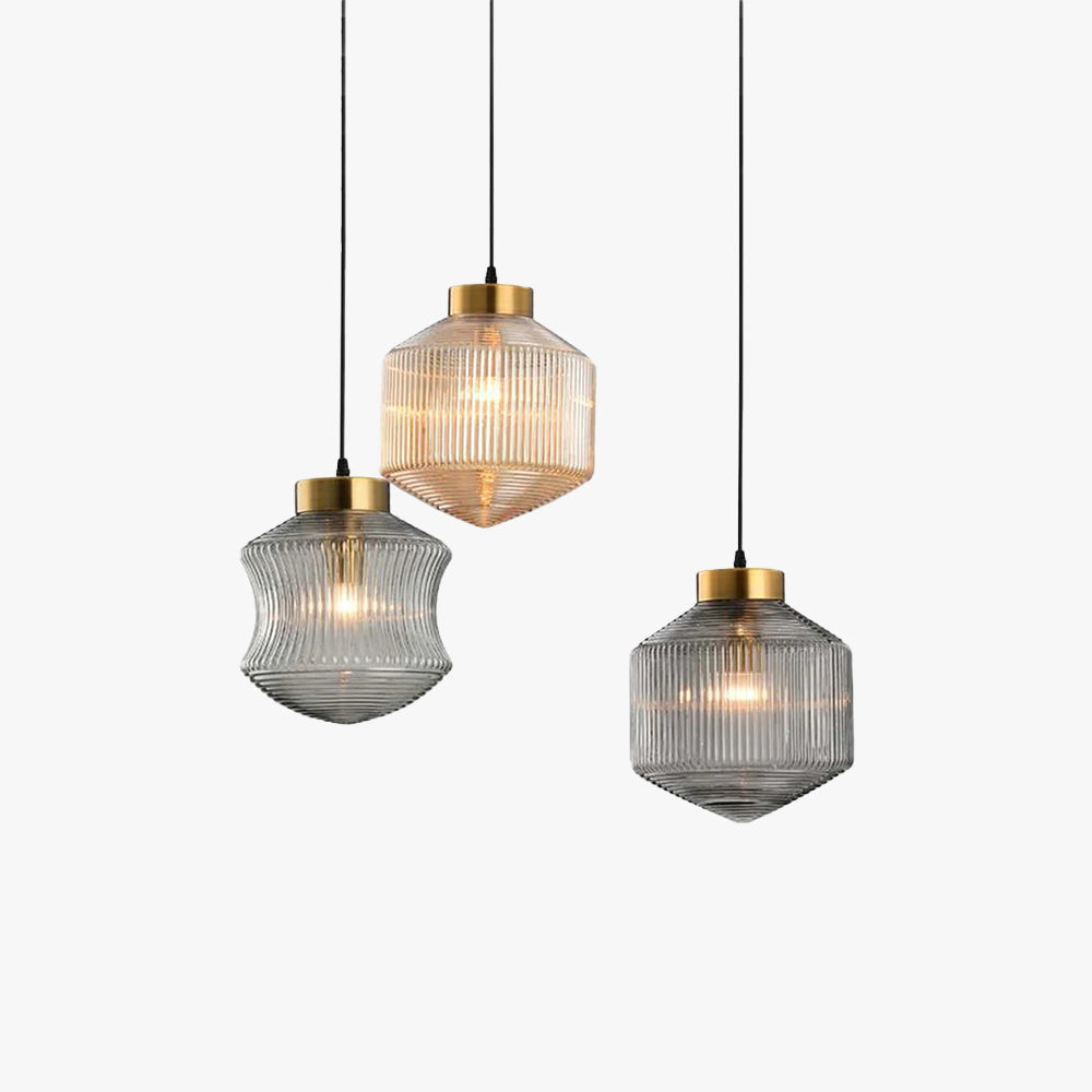 Cozy Ambience Glass LED Smoke Pendant Light