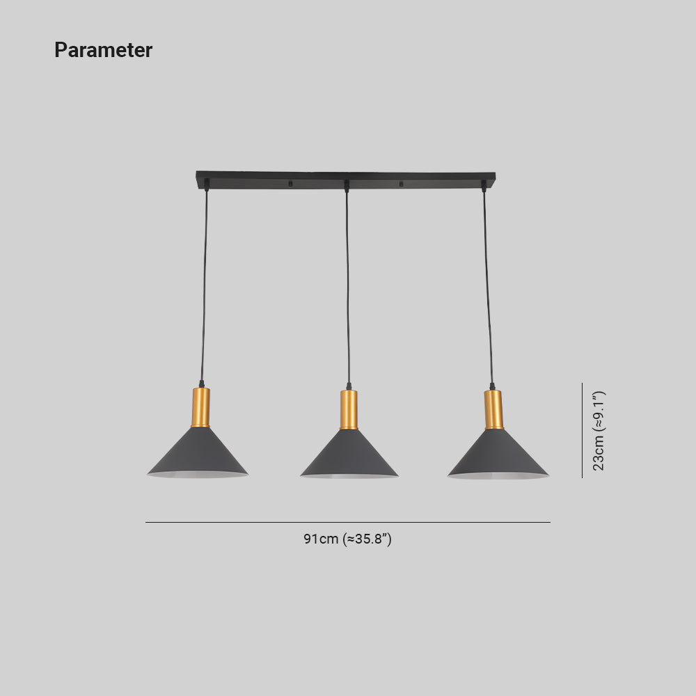 Blue Arisha Cluster Conic Pendant Light For Ambience