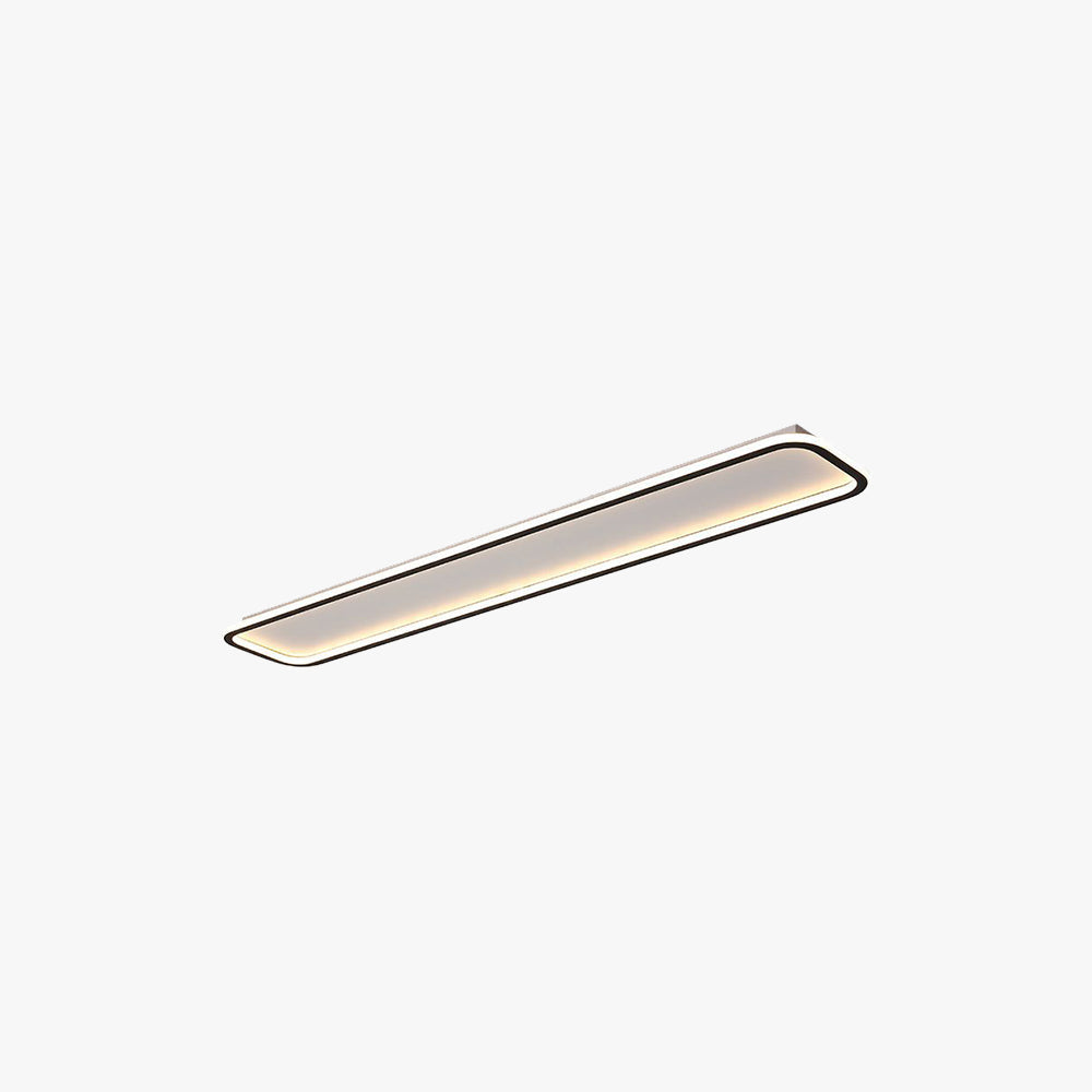 Minimalist Black Frame Rectangular Flush Mount Ceiling Light NoirLine