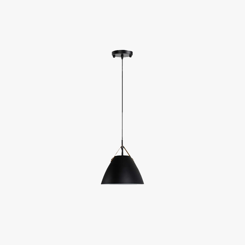 Black White Dimmable Metal Pendant Shaped Frisbee Light