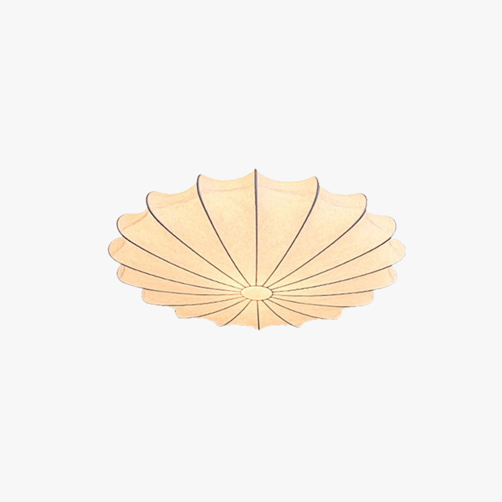 Ceiling Light With Etched Finish Inspired Seashell