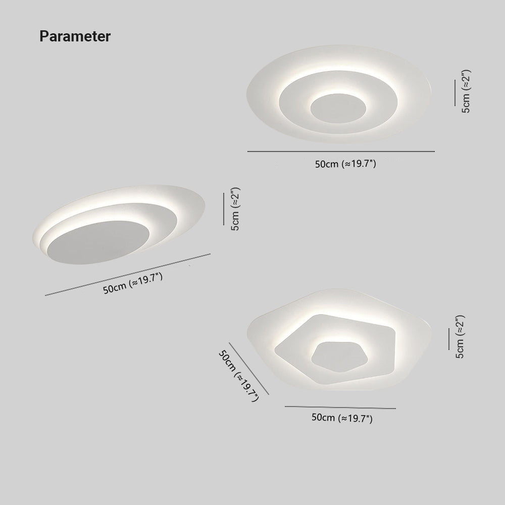 Layered Petal Design Rose Petal Ceiling Light