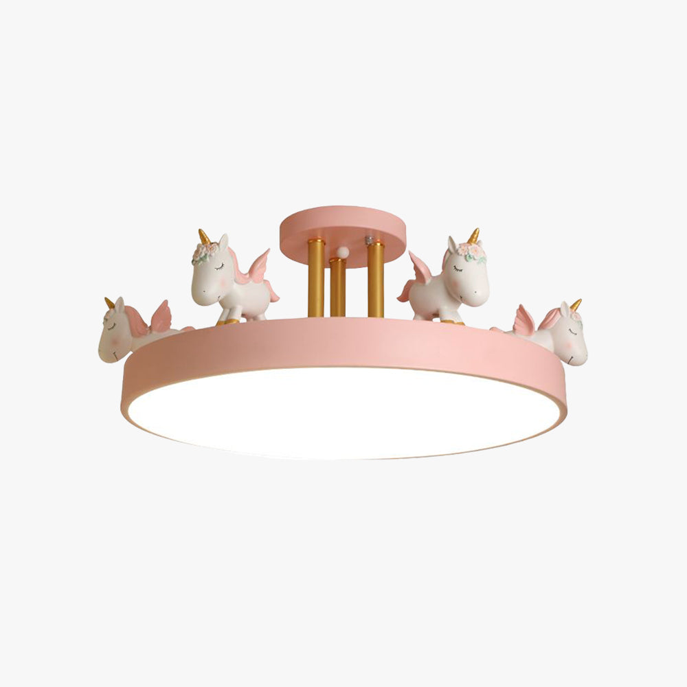 Ceiling Light Semi Flush Round Halo Nova for Living Rooms