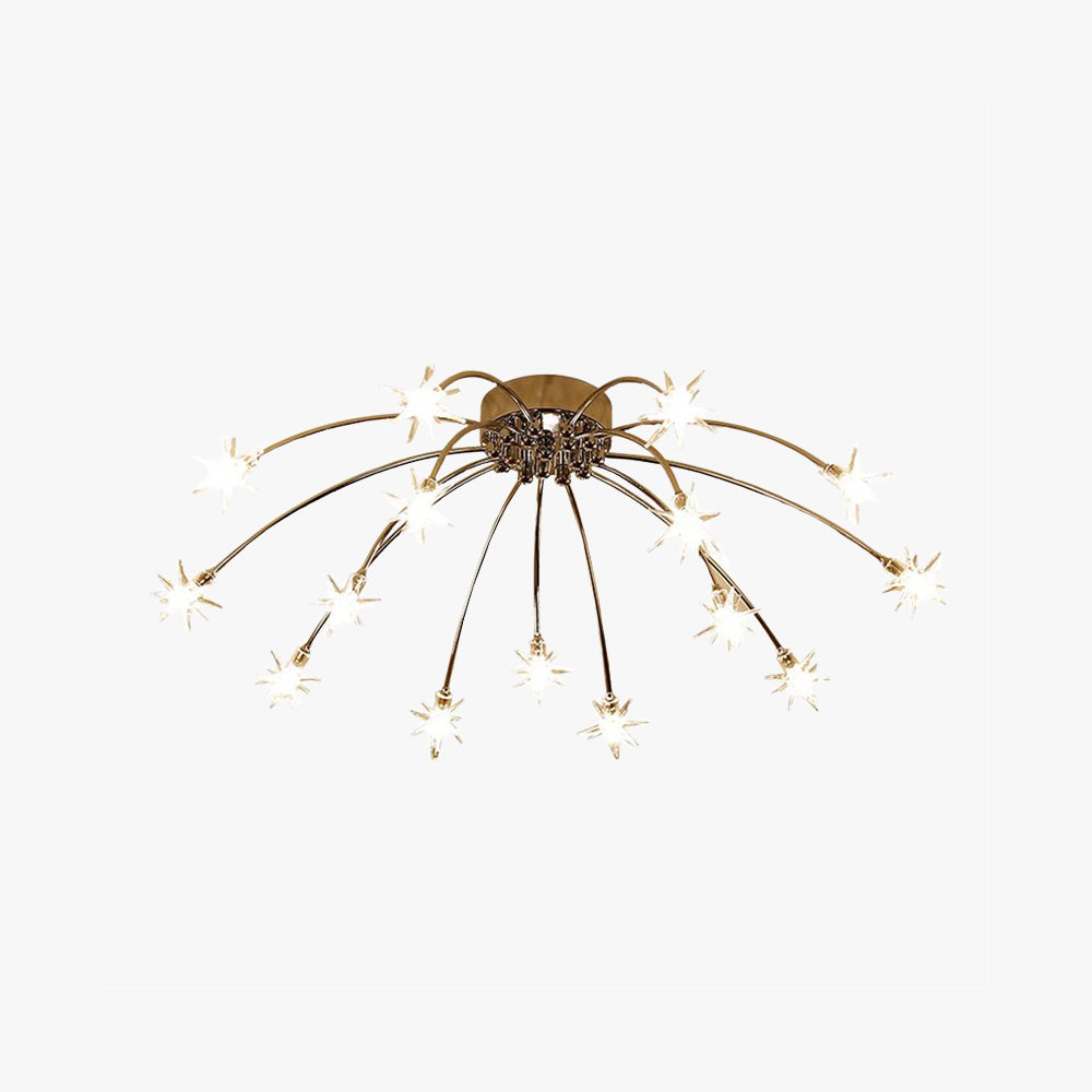 Flush Mount Ceiling Light Aurora Starry Art Deco