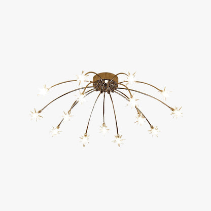 Flush Mount Ceiling Light Aurora Starry Art Deco