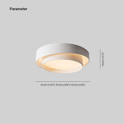 Nordic Style Circular Flush Mount Art Deco Ceiling Light