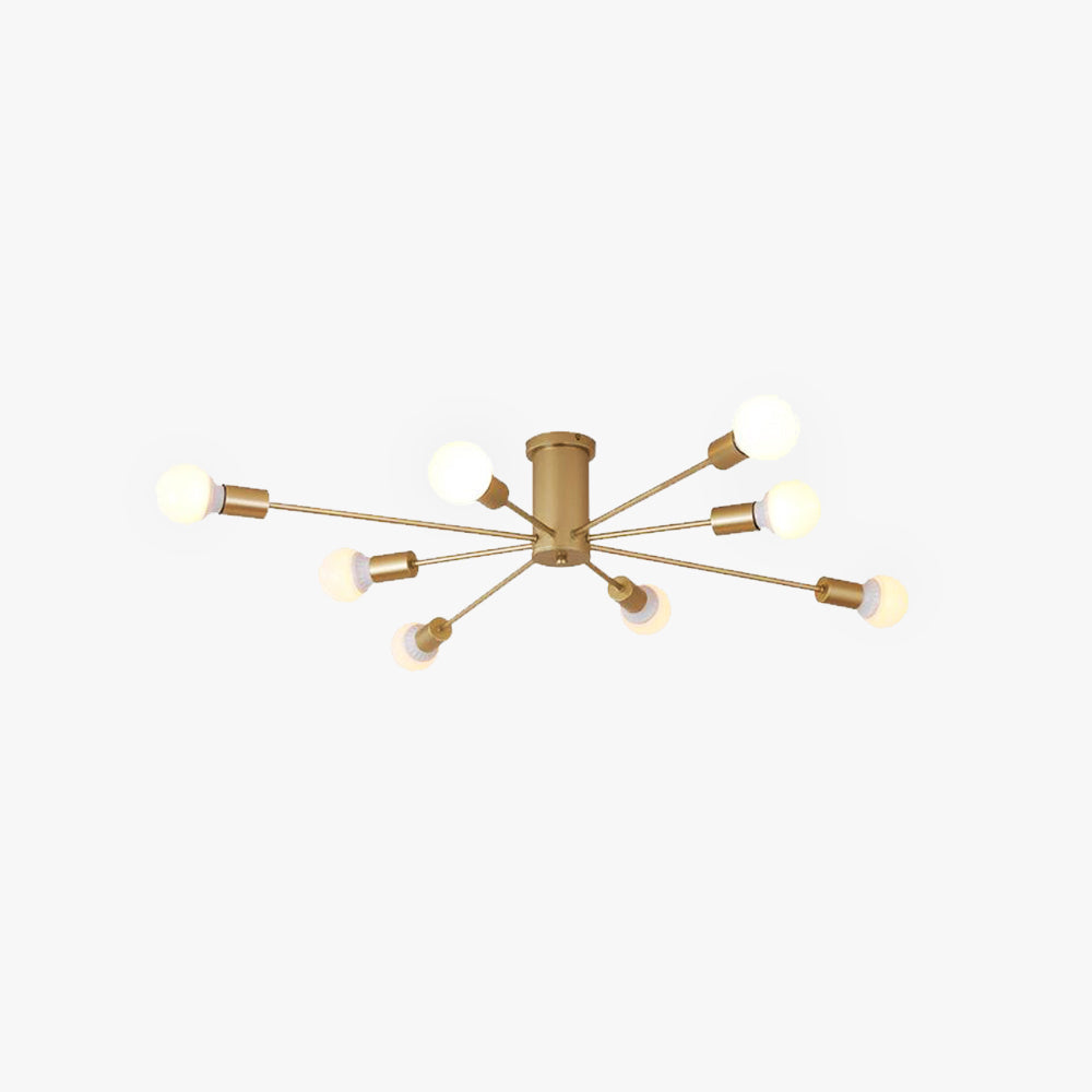 Modern Globe Flush Mount Ceiling Light Luna Bubble