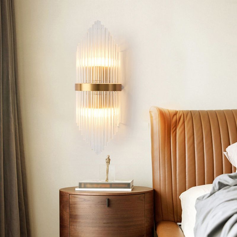 Bedside Wall Lamp For Bedroom Crystal Gold