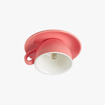 Bedroom And Living Rooms Flush Ceramic Ceiling Light Luna