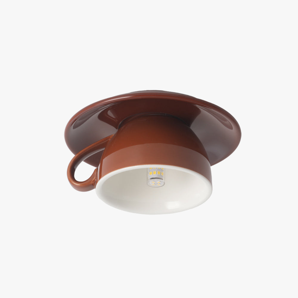 Bedroom And Living Rooms Flush Ceramic Ceiling Light Luna