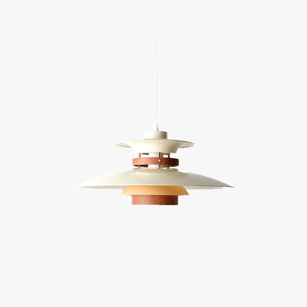 Dimmable Led Pendant Light With White Metal