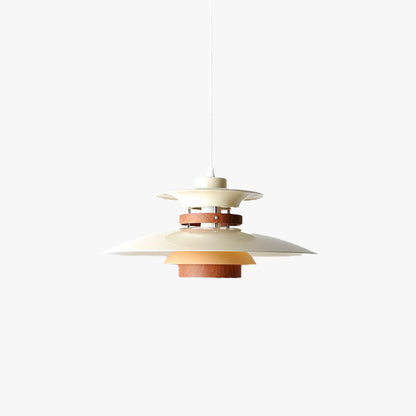 Dimmable Led Pendant Light With White Metal