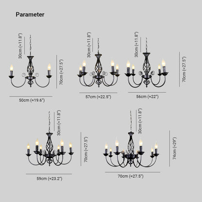 Pendant Light in Retro Candle Style for Dining Ambience