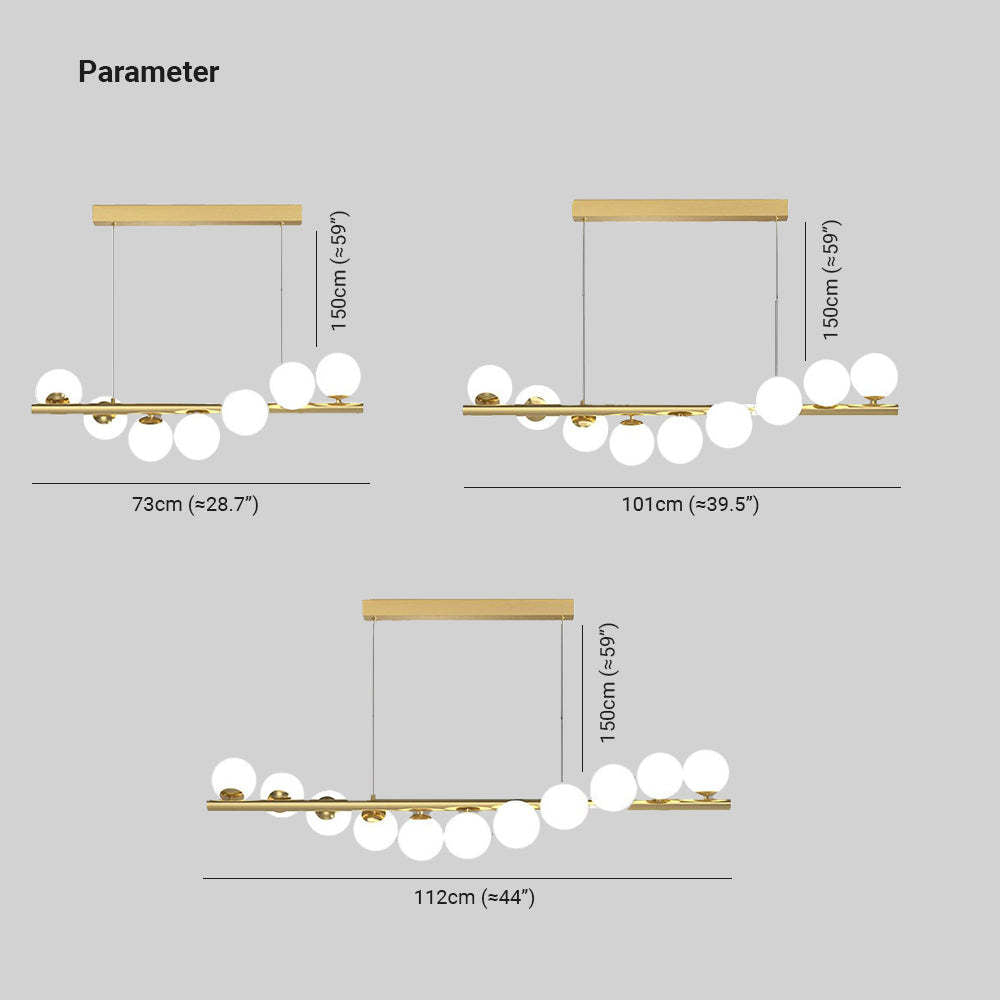 Adjustable Heads Nordic Linear LED Pendant Light