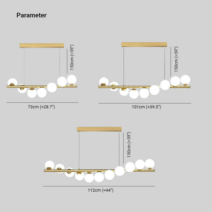 Adjustable Heads Nordic Linear LED Pendant Light