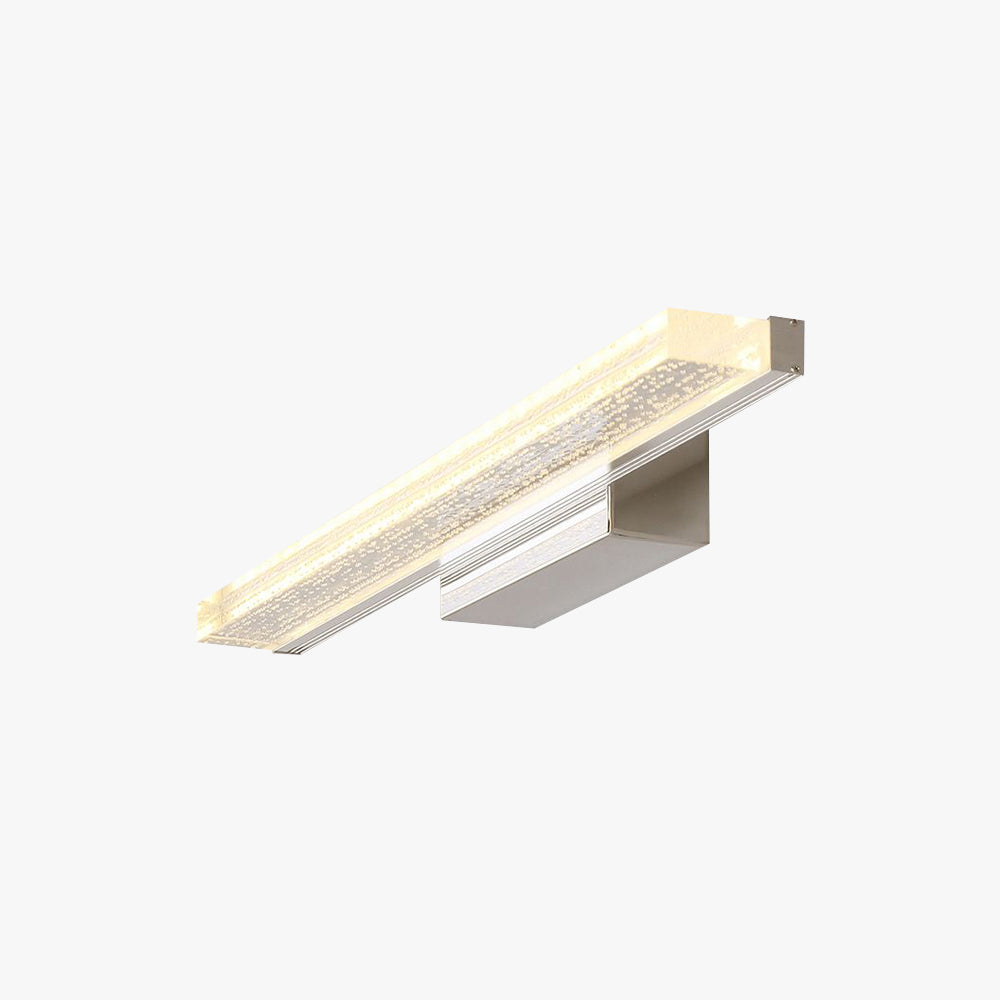 Silver Outdoor Indoor Dimmable Arisha Rectangular Metal Wall Lamp