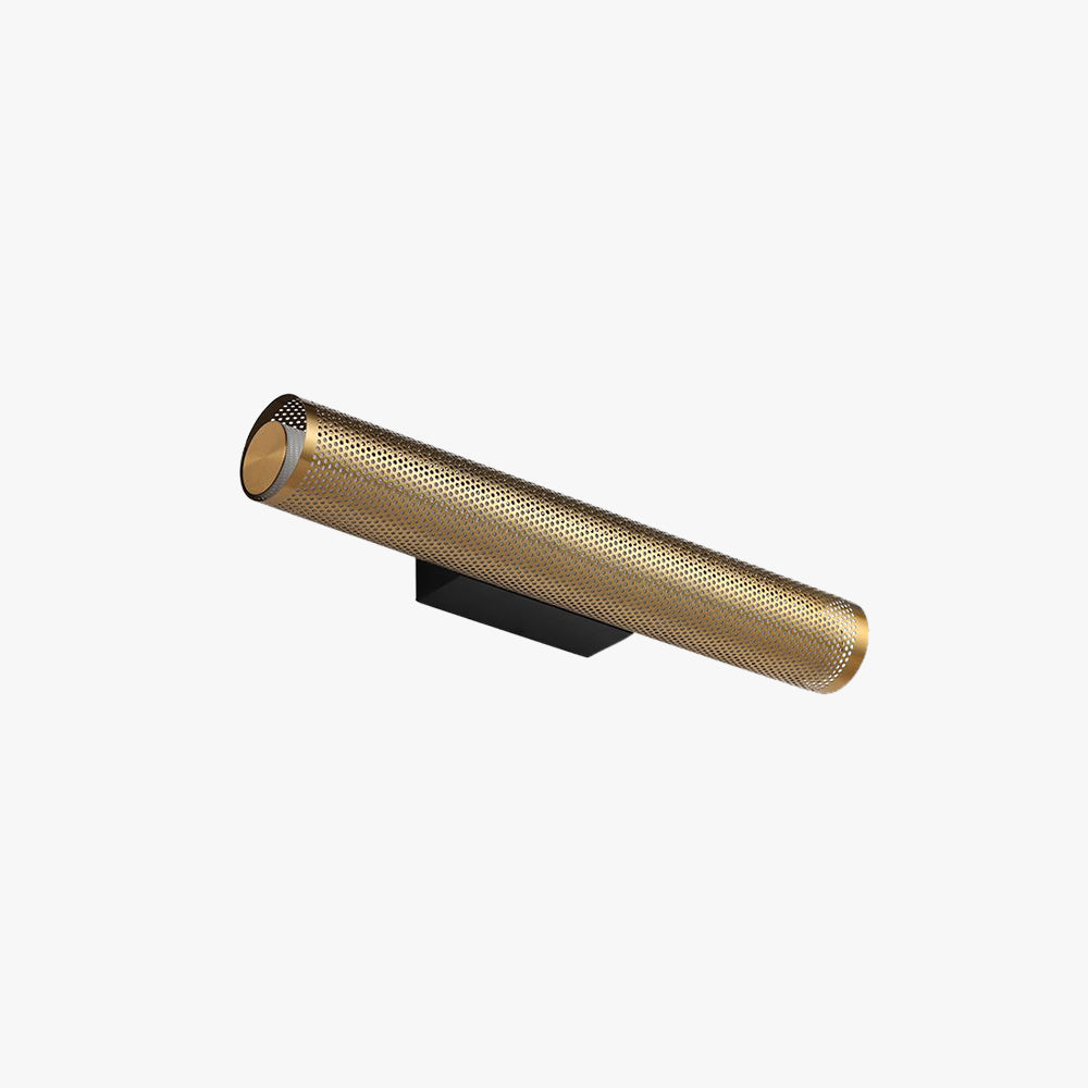 Modern Metal Column Lamp Geometric Brass Vanity Wall Light
