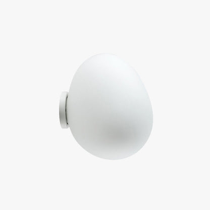 White Finish Geometric Glass Vanity Wall Light