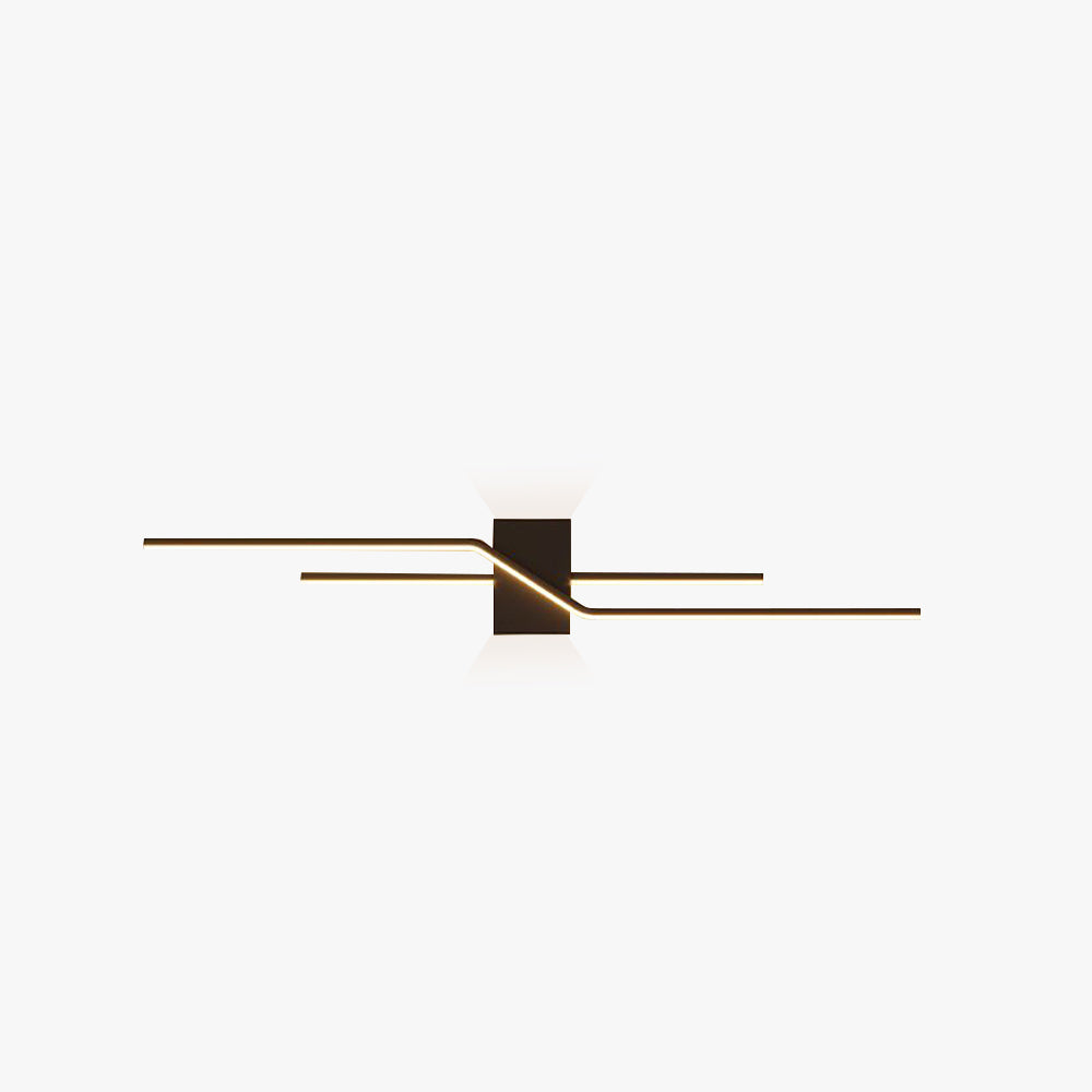 Three Colour Change Dimmable Minimalist Linear Metal Vanity Wall Light