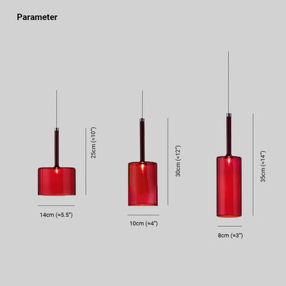 Modern Minimalist Ambience Glass Led Pendant Light